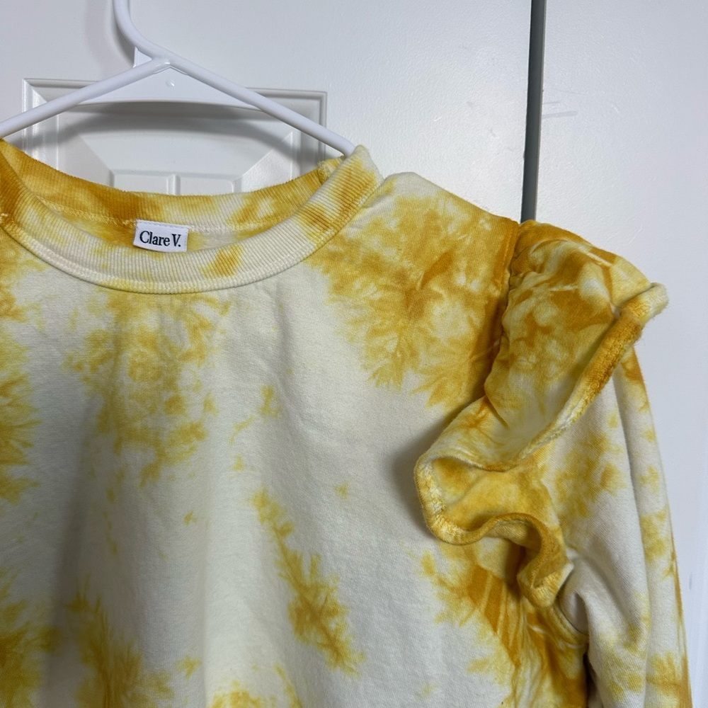 Clare V Yellow Tie-Dye Sweater - Picture 2 of 3